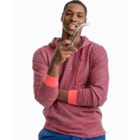 Southern Tide- Gulf Stream Micro Striped  Hoodie - Picture 1 of 9